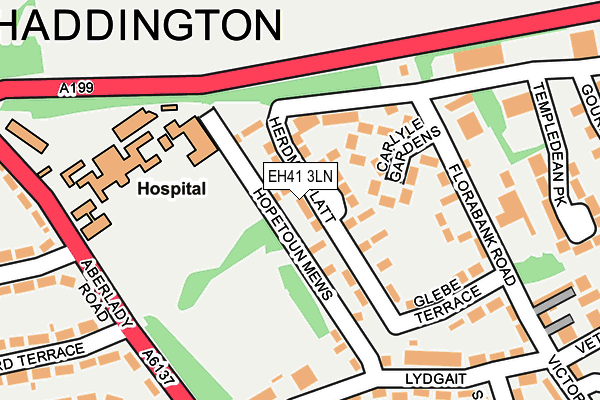 EH41 3LN map - OS OpenMap – Local (Ordnance Survey) EH41 3LN map - OS OpenMap – Local (Ordnance Survey)