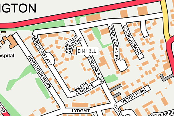 EH41 3LU map - OS OpenMap – Local (Ordnance Survey) EH41 3LU map - OS OpenMap – Local (Ordnance Survey)