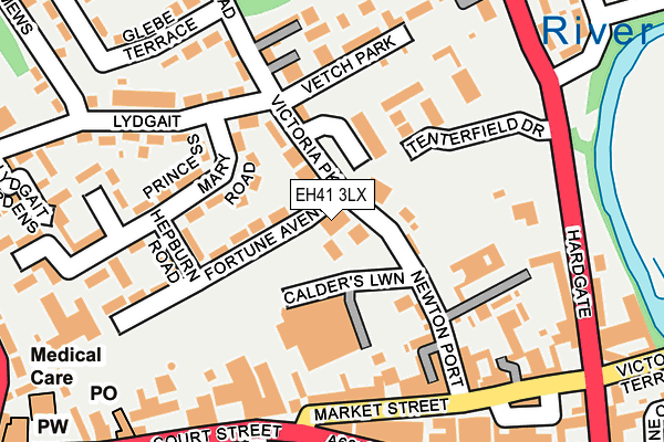 EH41 3LX map - OS OpenMap – Local (Ordnance Survey) EH41 3LX map - OS OpenMap – Local (Ordnance Survey)