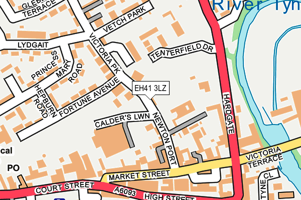 EH41 3LZ map - OS OpenMap – Local (Ordnance Survey) EH41 3LZ map - OS OpenMap – Local (Ordnance Survey)