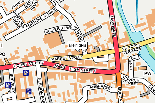 EH41 3NB map - OS OpenMap – Local (Ordnance Survey) EH41 3NB map - OS OpenMap – Local (Ordnance Survey)