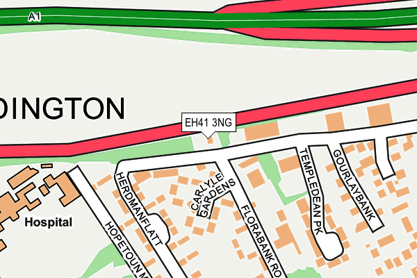 EH41 3NG map - OS OpenMap – Local (Ordnance Survey) EH41 3NG map - OS OpenMap – Local (Ordnance Survey)