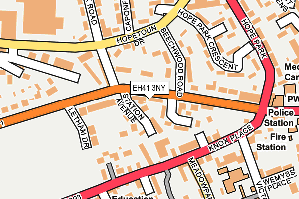 EH41 3NY map - OS OpenMap – Local (Ordnance Survey) EH41 3NY map - OS OpenMap – Local (Ordnance Survey)