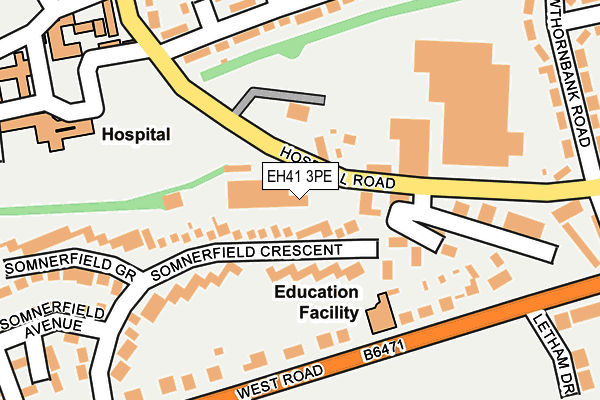 EH41 3PE map - OS OpenMap – Local (Ordnance Survey) EH41 3PE map - OS OpenMap – Local (Ordnance Survey)