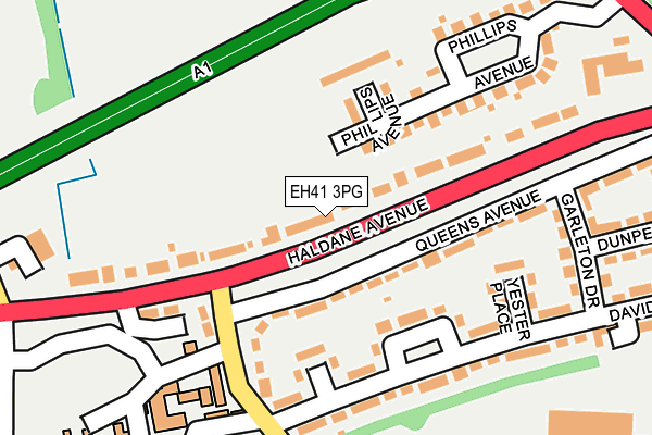 EH41 3PG map - OS OpenMap – Local (Ordnance Survey) EH41 3PG map - OS OpenMap – Local (Ordnance Survey)