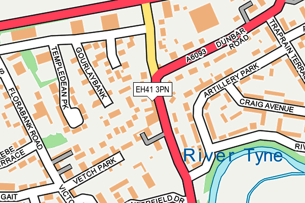 EH41 3PN map - OS OpenMap – Local (Ordnance Survey) EH41 3PN map - OS OpenMap – Local (Ordnance Survey)