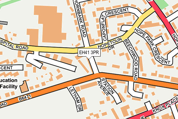 EH41 3PR map - OS OpenMap – Local (Ordnance Survey) EH41 3PR map - OS OpenMap – Local (Ordnance Survey)
