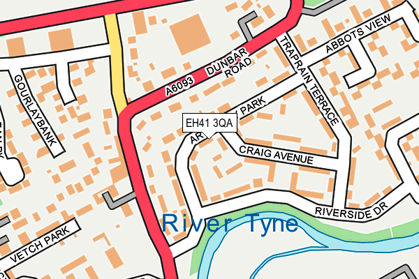 EH41 3QA map - OS OpenMap – Local (Ordnance Survey) EH41 3QA map - OS OpenMap – Local (Ordnance Survey)