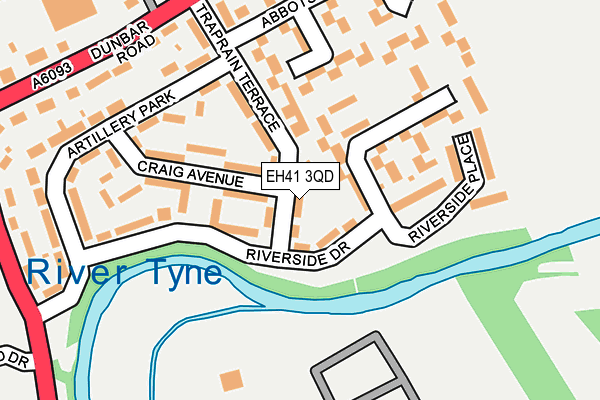 EH41 3QD map - OS OpenMap – Local (Ordnance Survey) EH41 3QD map - OS OpenMap – Local (Ordnance Survey)