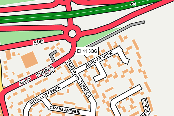 EH41 3QG map - OS OpenMap – Local (Ordnance Survey) EH41 3QG map - OS OpenMap – Local (Ordnance Survey)