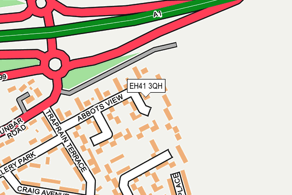 EH41 3QH map - OS OpenMap – Local (Ordnance Survey) EH41 3QH map - OS OpenMap – Local (Ordnance Survey)