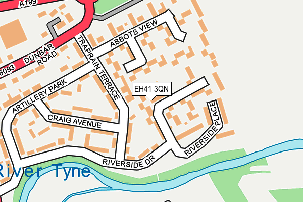 EH41 3QN map - OS OpenMap – Local (Ordnance Survey) EH41 3QN map - OS OpenMap – Local (Ordnance Survey)