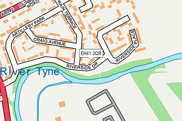 EH41 3QR map - OS OpenMap – Local (Ordnance Survey) EH41 3QR map - OS OpenMap – Local (Ordnance Survey)