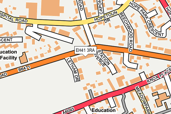 EH41 3RA map - OS OpenMap – Local (Ordnance Survey) EH41 3RA map - OS OpenMap – Local (Ordnance Survey)