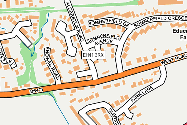 EH41 3RX map - OS OpenMap – Local (Ordnance Survey) EH41 3RX map - OS OpenMap – Local (Ordnance Survey)