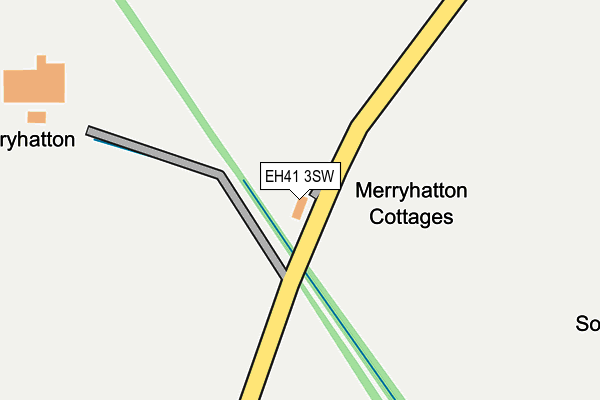 EH41 3SW map - OS OpenMap – Local (Ordnance Survey) EH41 3SW map - OS OpenMap – Local (Ordnance Survey)