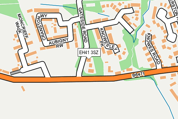 EH41 3SZ map - OS OpenMap – Local (Ordnance Survey) EH41 3SZ map - OS OpenMap – Local (Ordnance Survey)