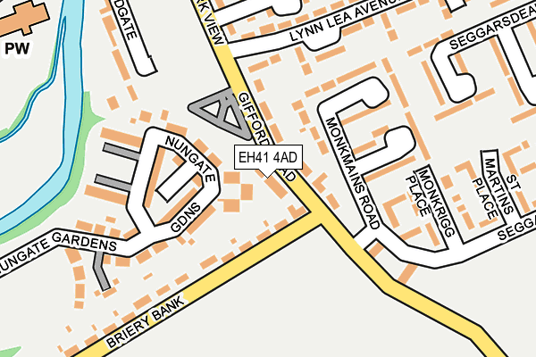 EH41 4AD map - OS OpenMap – Local (Ordnance Survey) EH41 4AD map - OS OpenMap – Local (Ordnance Survey)