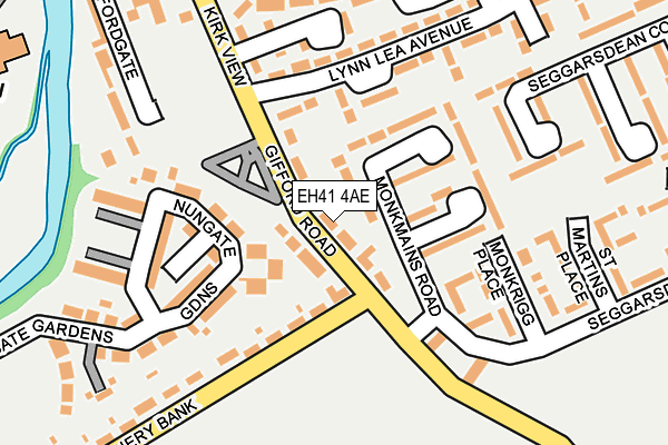 EH41 4AE map - OS OpenMap – Local (Ordnance Survey) EH41 4AE map - OS OpenMap – Local (Ordnance Survey)