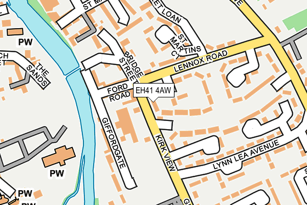 EH41 4AW map - OS OpenMap – Local (Ordnance Survey) EH41 4AW map - OS OpenMap – Local (Ordnance Survey)