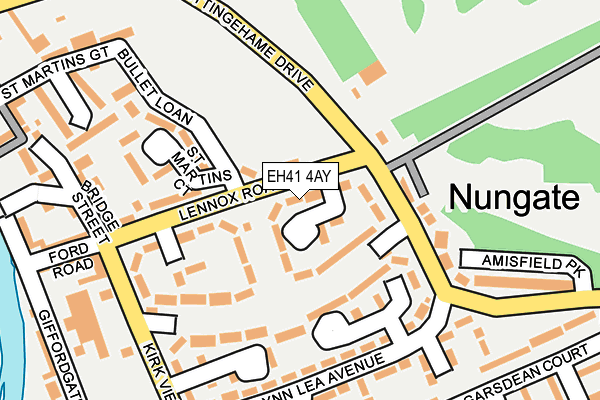 EH41 4AY map - OS OpenMap – Local (Ordnance Survey)