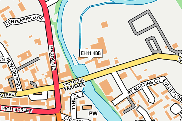EH41 4BB map - OS OpenMap – Local (Ordnance Survey) EH41 4BB map - OS OpenMap – Local (Ordnance Survey)