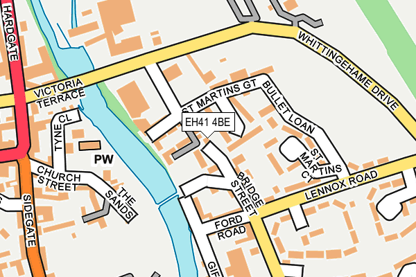 EH41 4BE map - OS OpenMap – Local (Ordnance Survey) EH41 4BE map - OS OpenMap – Local (Ordnance Survey)