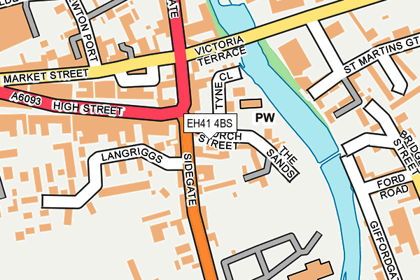 EH41 4BS map - OS OpenMap – Local (Ordnance Survey) EH41 4BS map - OS OpenMap – Local (Ordnance Survey)