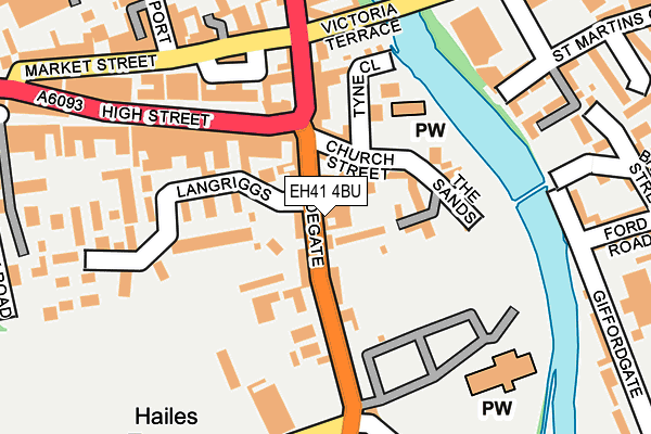 EH41 4BU map - OS OpenMap – Local (Ordnance Survey) EH41 4BU map - OS OpenMap – Local (Ordnance Survey)