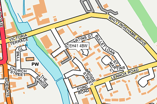 EH41 4BW map - OS OpenMap – Local (Ordnance Survey) EH41 4BW map - OS OpenMap – Local (Ordnance Survey)