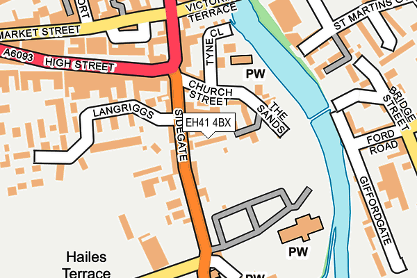 EH41 4BX map - OS OpenMap – Local (Ordnance Survey) EH41 4BX map - OS OpenMap – Local (Ordnance Survey)