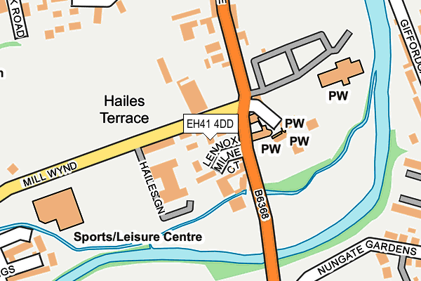 EH41 4DD map - OS OpenMap – Local (Ordnance Survey)