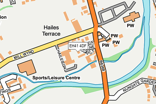EH41 4DF map - OS OpenMap – Local (Ordnance Survey) EH41 4DF map - OS OpenMap – Local (Ordnance Survey)