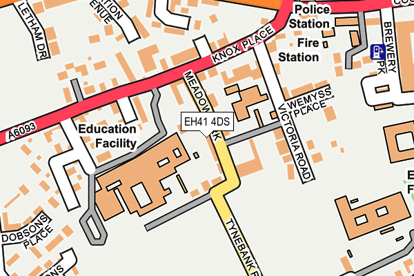 EH41 4DS map - OS OpenMap – Local (Ordnance Survey) EH41 4DS map - OS OpenMap – Local (Ordnance Survey)