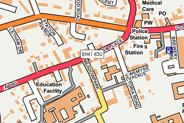 EH41 4DU map - OS OpenMap – Local (Ordnance Survey) EH41 4DU map - OS OpenMap – Local (Ordnance Survey)