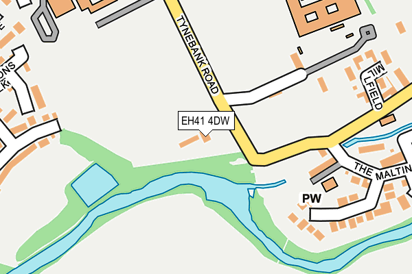 EH41 4DW map - OS OpenMap – Local (Ordnance Survey) EH41 4DW map - OS OpenMap – Local (Ordnance Survey)