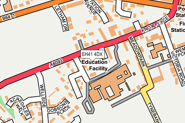 EH41 4DX map - OS OpenMap – Local (Ordnance Survey) EH41 4DX map - OS OpenMap – Local (Ordnance Survey)