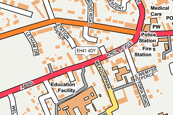 EH41 4DY map - OS OpenMap – Local (Ordnance Survey) EH41 4DY map - OS OpenMap – Local (Ordnance Survey)