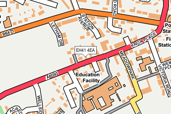 EH41 4EA map - OS OpenMap – Local (Ordnance Survey) EH41 4EA map - OS OpenMap – Local (Ordnance Survey)