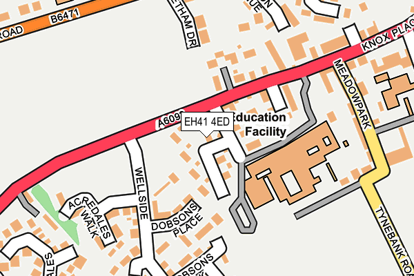 EH41 4ED map - OS OpenMap – Local (Ordnance Survey) EH41 4ED map - OS OpenMap – Local (Ordnance Survey)