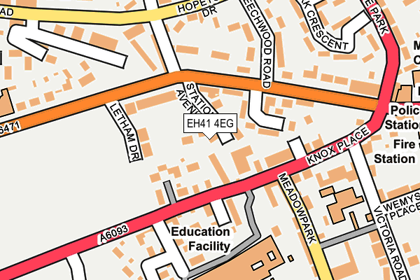 EH41 4EG map - OS OpenMap – Local (Ordnance Survey) EH41 4EG map - OS OpenMap – Local (Ordnance Survey)