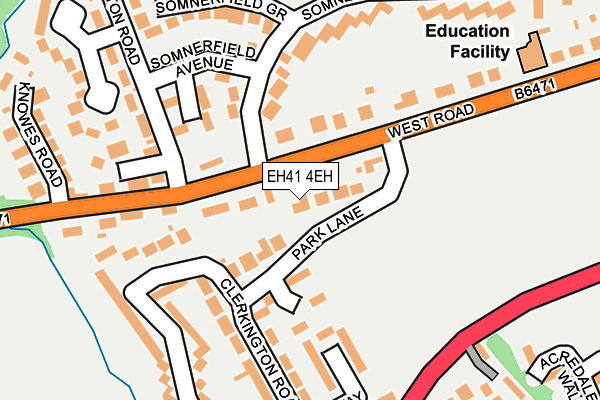 EH41 4EH map - OS OpenMap – Local (Ordnance Survey) EH41 4EH map - OS OpenMap – Local (Ordnance Survey)