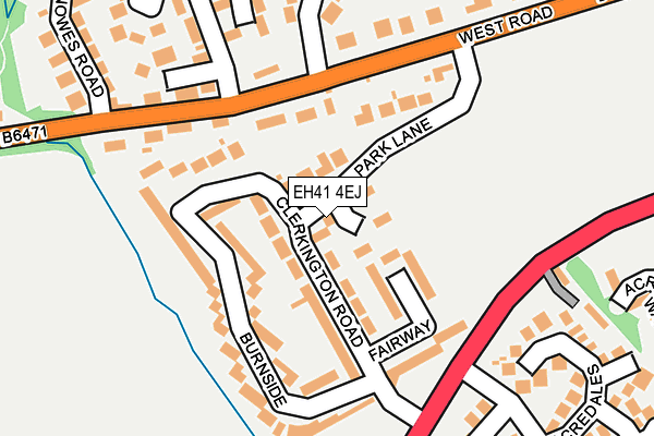 EH41 4EJ map - OS OpenMap – Local (Ordnance Survey) EH41 4EJ map - OS OpenMap – Local (Ordnance Survey)