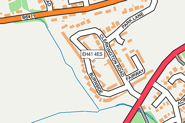 EH41 4ES map - OS OpenMap – Local (Ordnance Survey) EH41 4ES map - OS OpenMap – Local (Ordnance Survey)