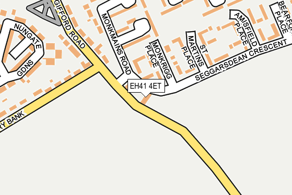 EH41 4ET map - OS OpenMap – Local (Ordnance Survey) EH41 4ET map - OS OpenMap – Local (Ordnance Survey)