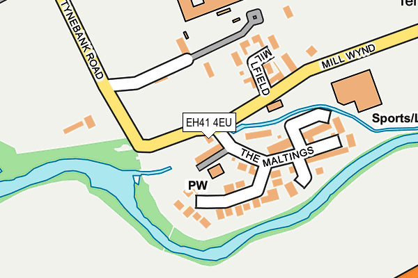 EH41 4EU map - OS OpenMap – Local (Ordnance Survey) EH41 4EU map - OS OpenMap – Local (Ordnance Survey)