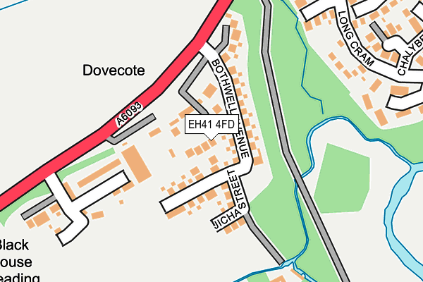 EH41 4FD map - OS OpenMap – Local (Ordnance Survey) EH41 4FD map - OS OpenMap – Local (Ordnance Survey)