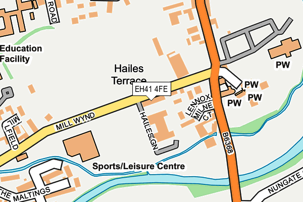 EH41 4FE map - OS OpenMap – Local (Ordnance Survey) EH41 4FE map - OS OpenMap – Local (Ordnance Survey)