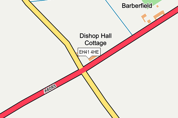 EH41 4HE map - OS OpenMap – Local (Ordnance Survey) EH41 4HE map - OS OpenMap – Local (Ordnance Survey)