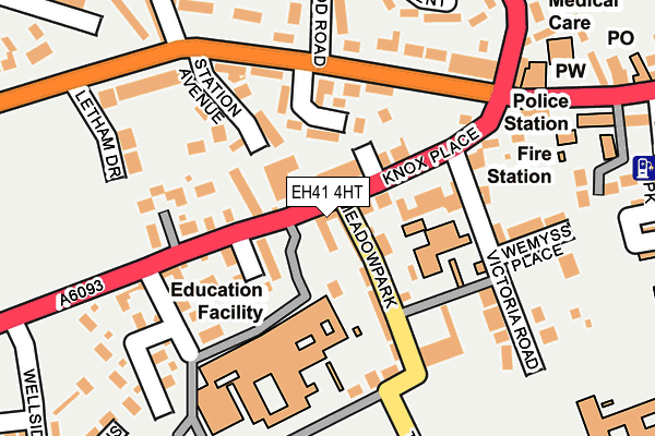 EH41 4HT map - OS OpenMap – Local (Ordnance Survey) EH41 4HT map - OS OpenMap – Local (Ordnance Survey)